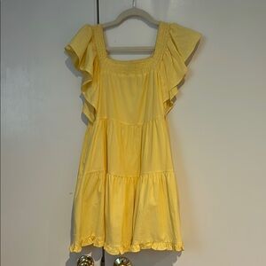 Princess Polly Lemon Ruffle Dress